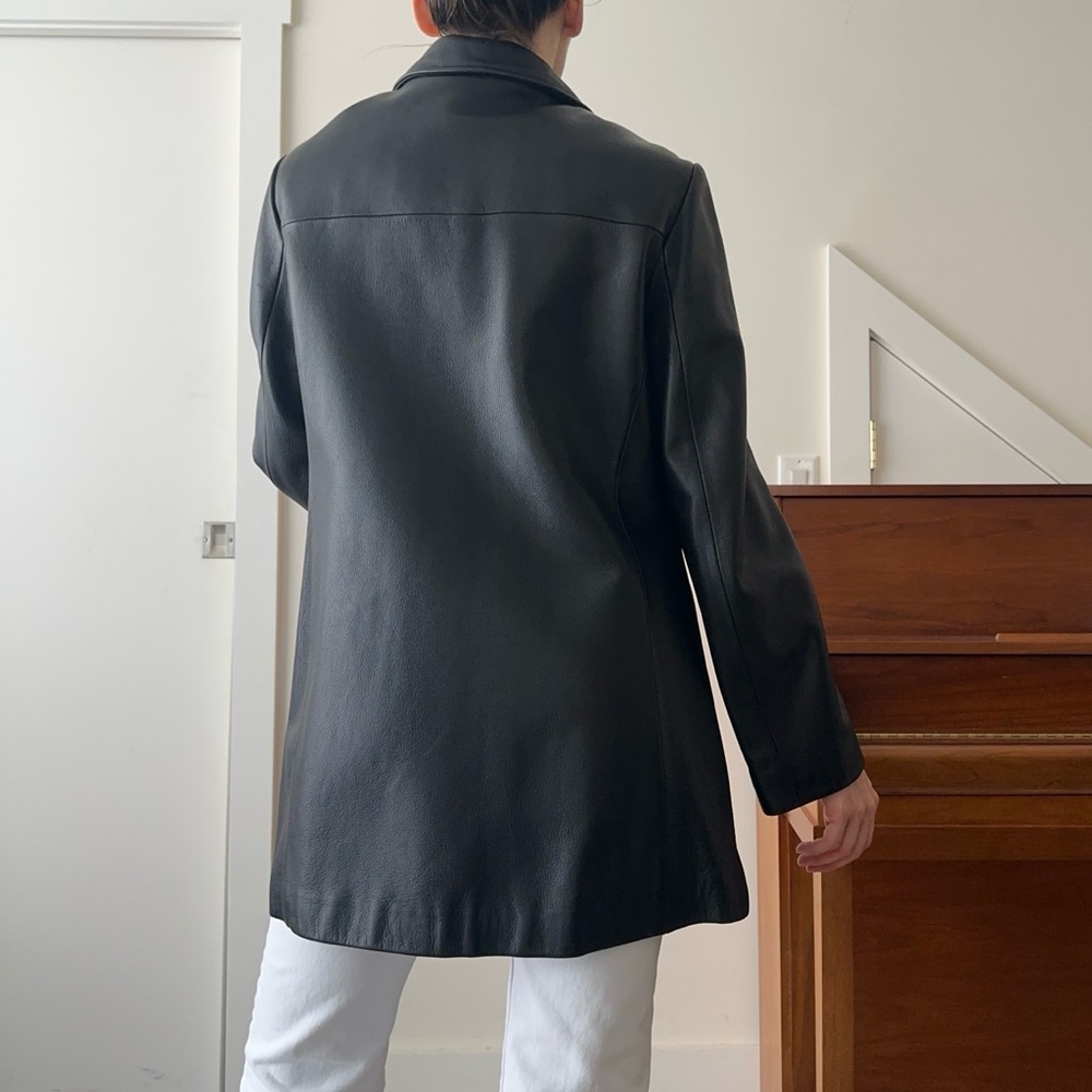 Danier Women's Black Leather Jacket - Picture 3 of 5
